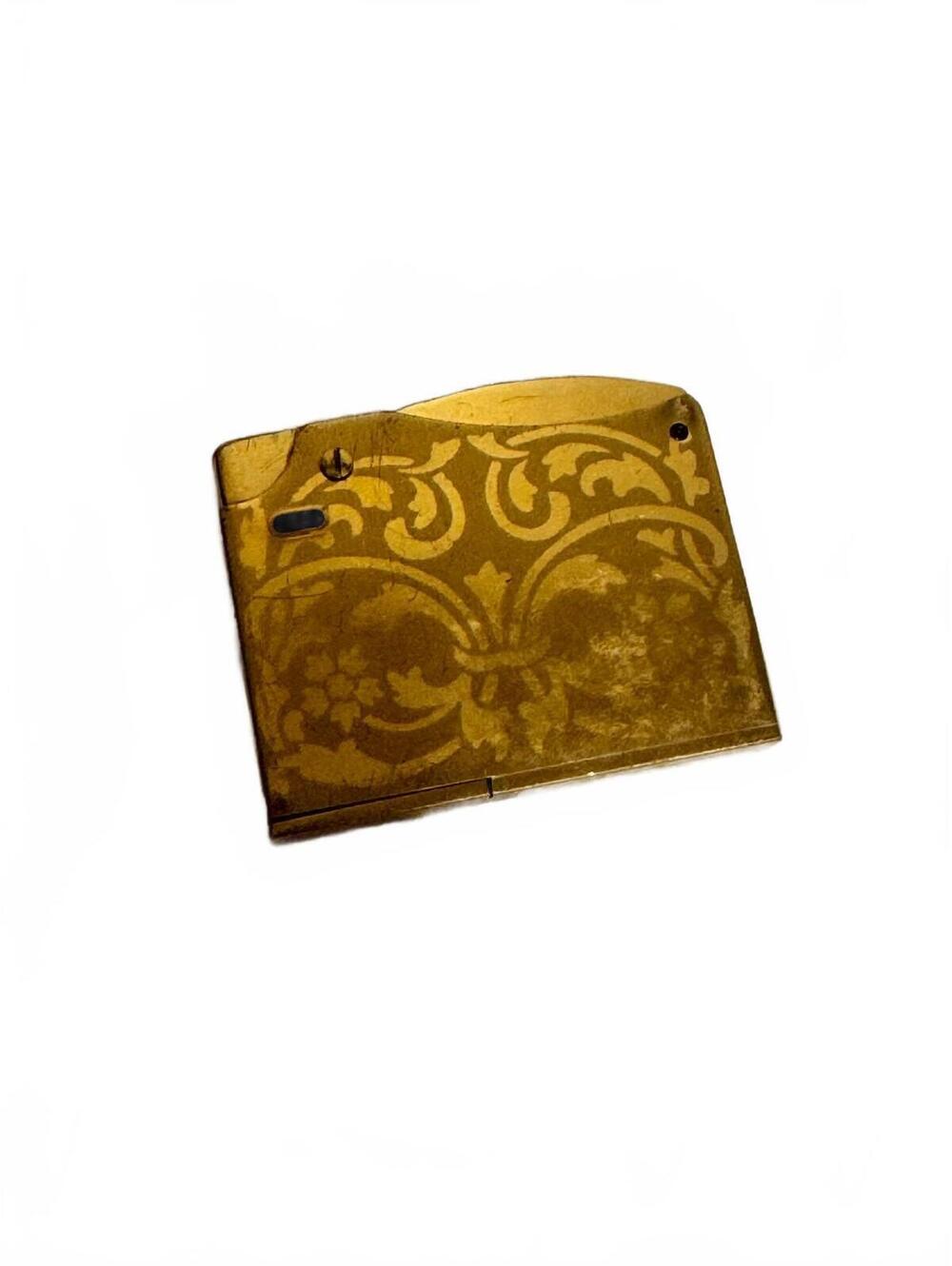 Vintage Elgin American Gold Tone Pocket Lighter Scroll Engraved Lee USA